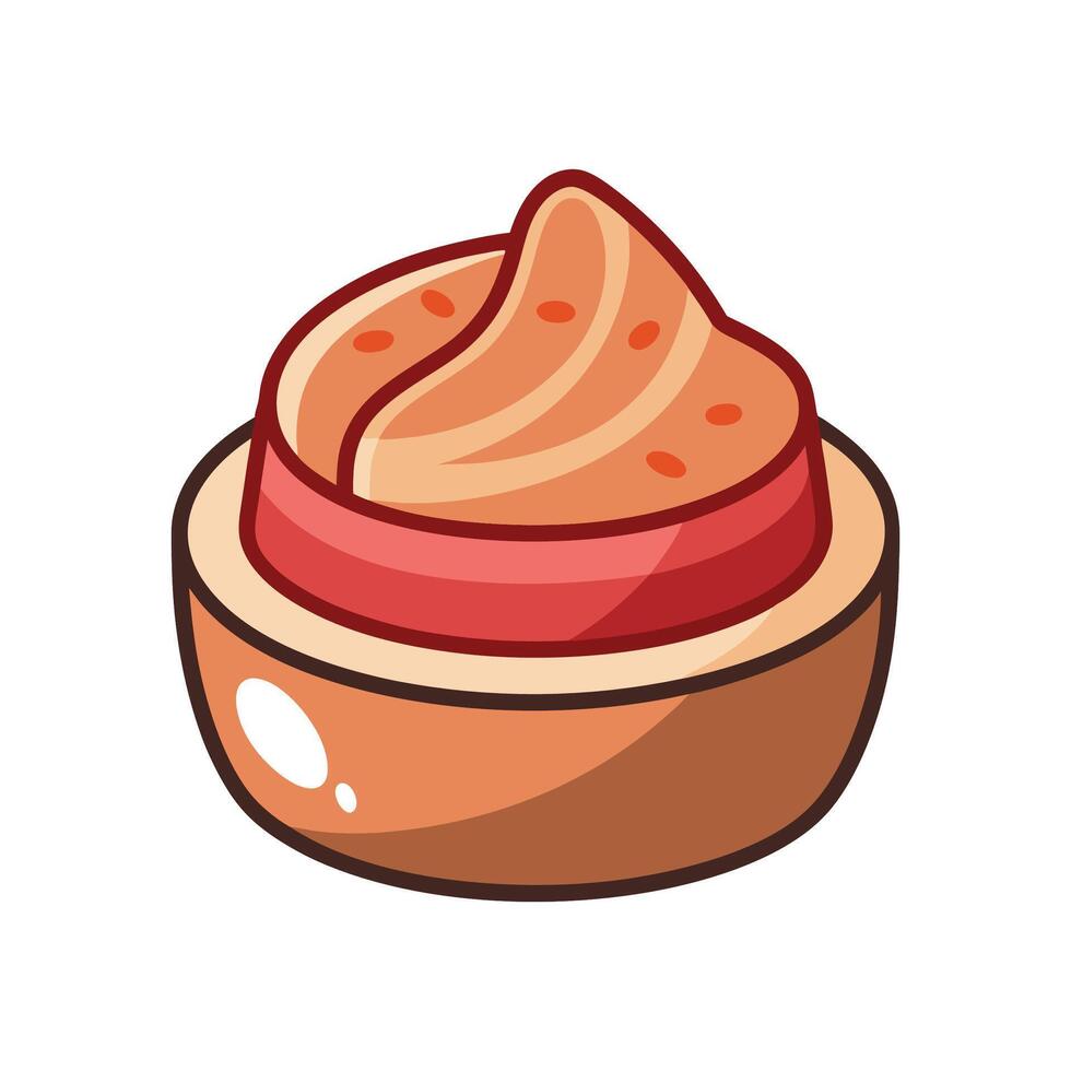 Nutritious Pork Puree for Meals vector