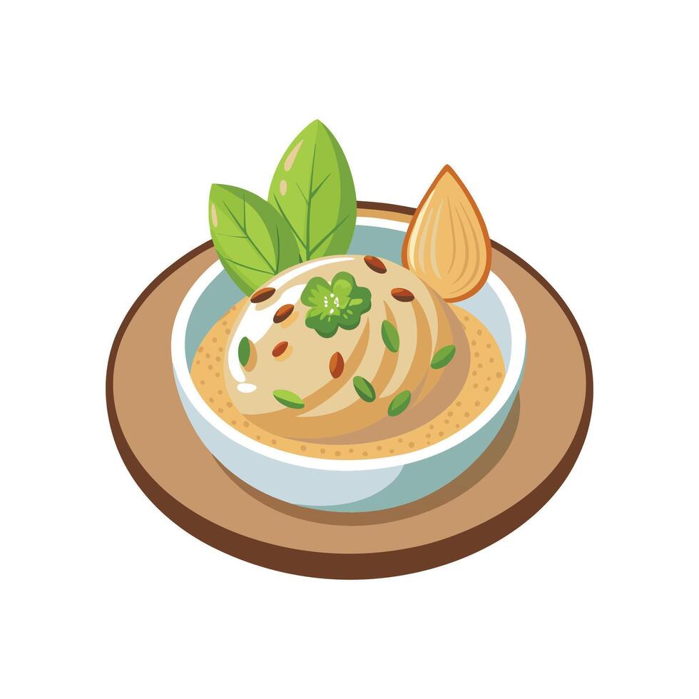 Creamy Quinoa Almond Mash vector