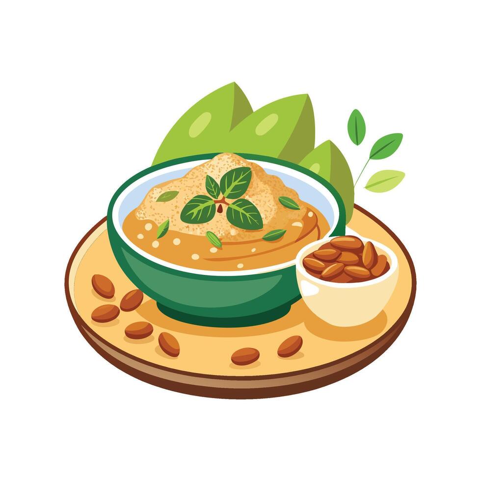 Delicious Quinoa Almond Butter Mix vector
