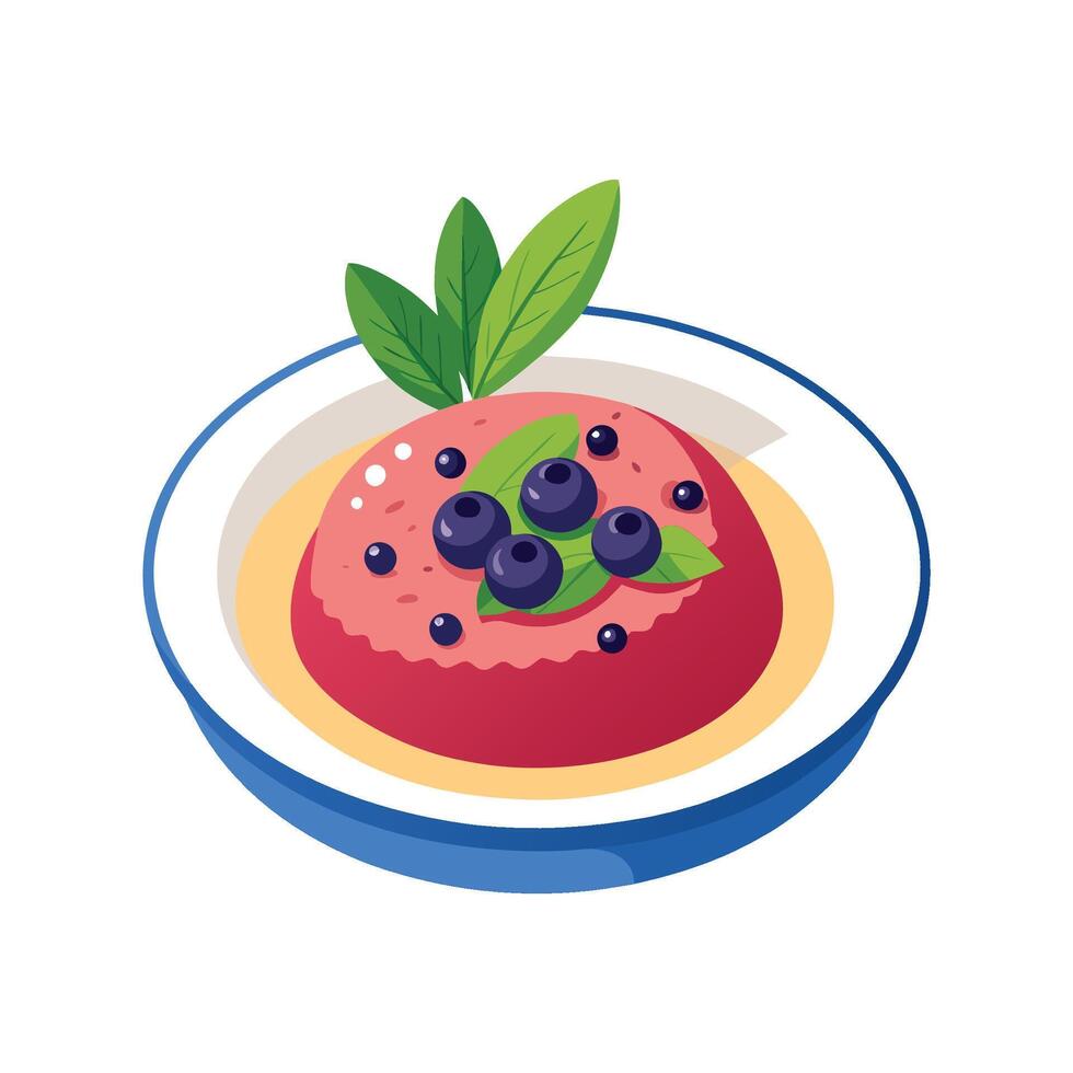 Creamy Quinoa Blueberry Blend vector