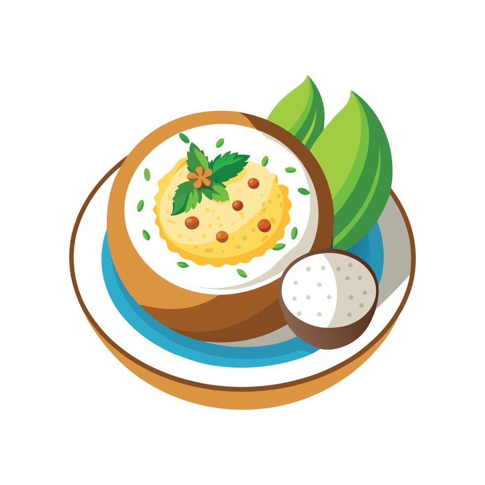 Creamy Quinoa Coconut Blend vector