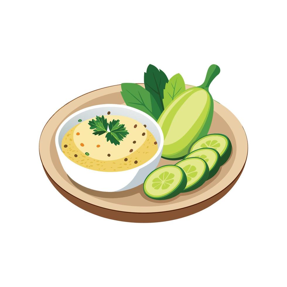 Nutritious Quinoa Zucchini Mash vector