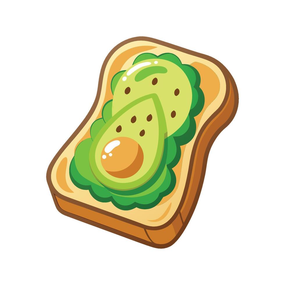 Delightful Soft Avocado Toast Sticks vector