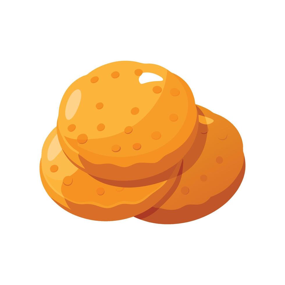 Nutritious Soft Cooked Chickpea Patties Recipe vector