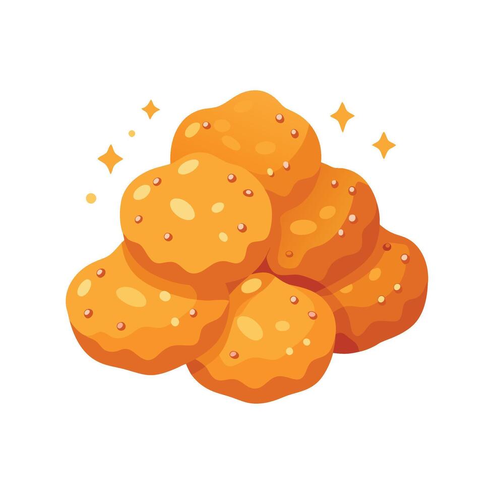 Delicious Soft Lentil Fritters for Snacks vector