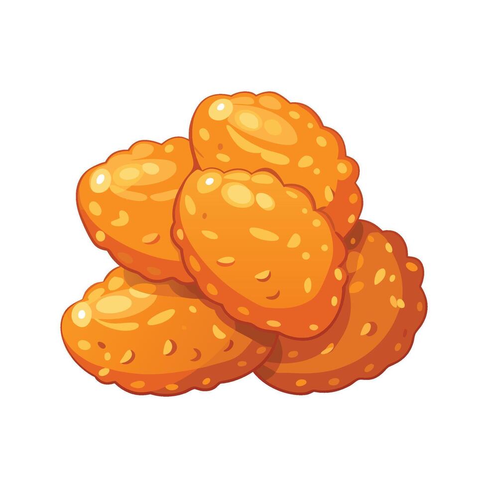 Savory Soft Lentil Fritters for Healthy Eating vector