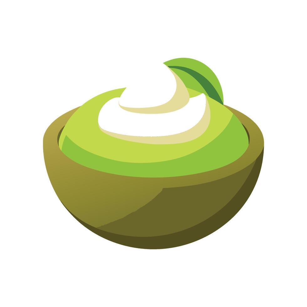Delicious Mozzarella Avocado Mash for Snacks vector