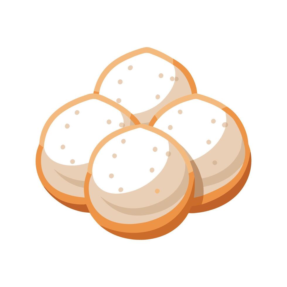 Nutritious Soft Rice Balls Recipe vector