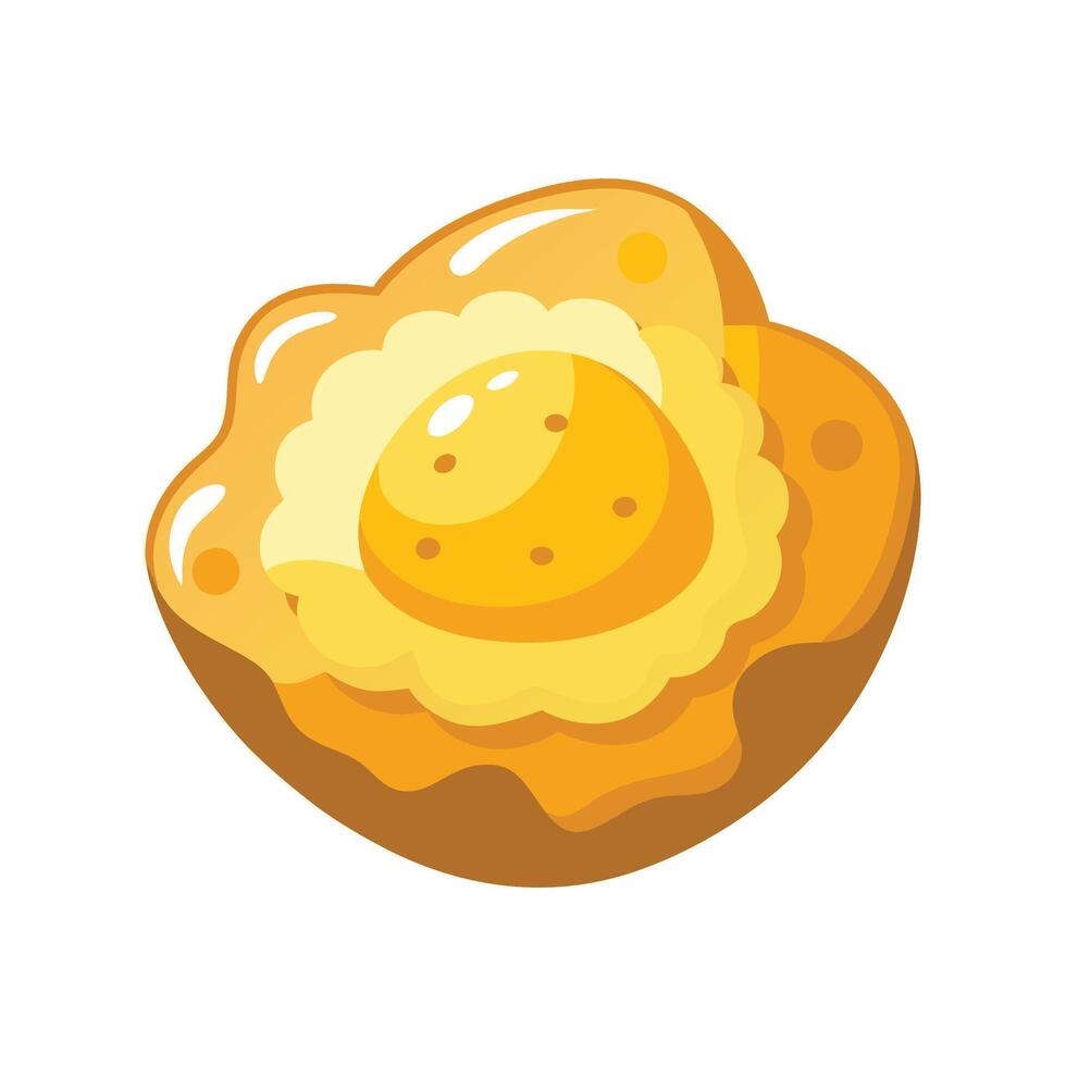 Delicious Soft Scrambled Egg for Breakfast vector