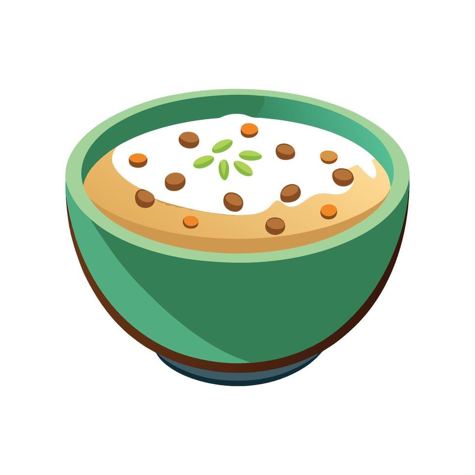 Tasty Sorghum Porridge for Breakfast vector