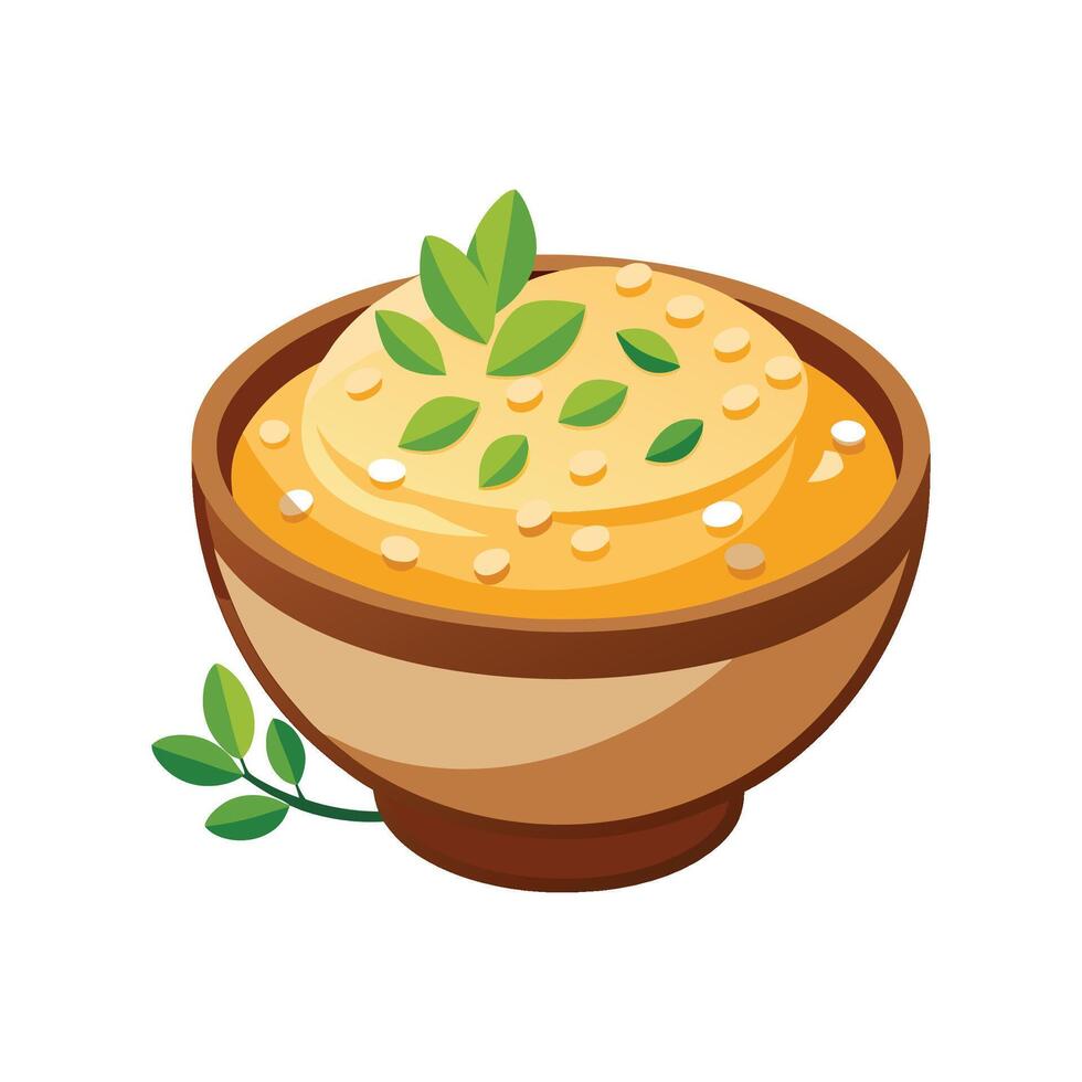 Nutritious Spelt Mash for Healthy Meals vector