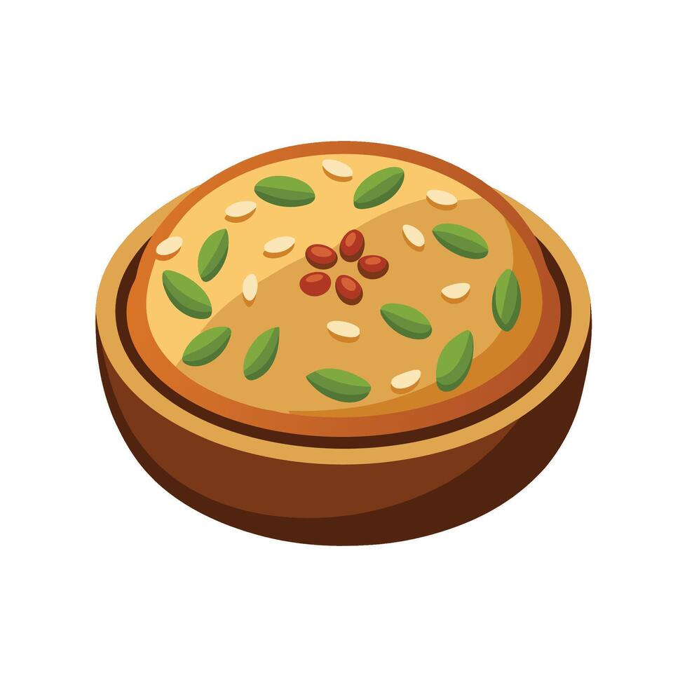 Savory Spelt Mash for Healthy Eating vector