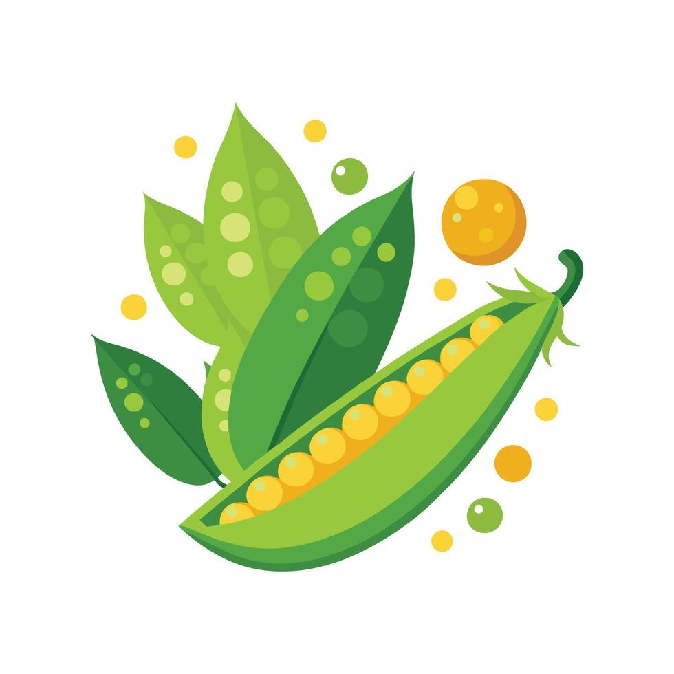 Delicious Steamed Peas and Corn Recipe vector