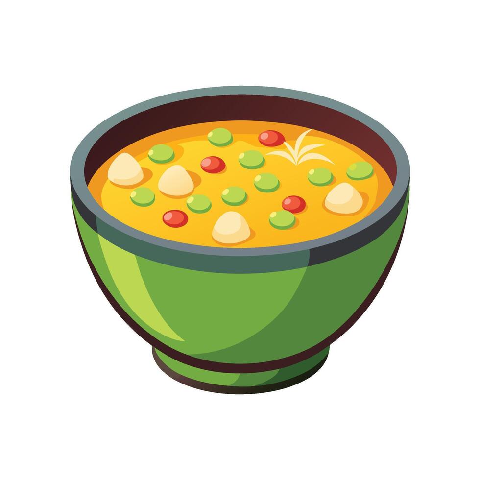 Tasty Sweet Corn Soup for Meals vector