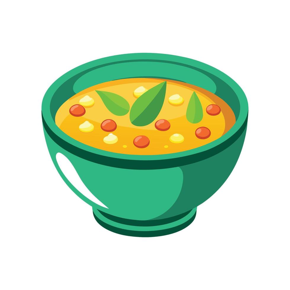 Savory Sweet Corn Soup for Healthy Eating vector