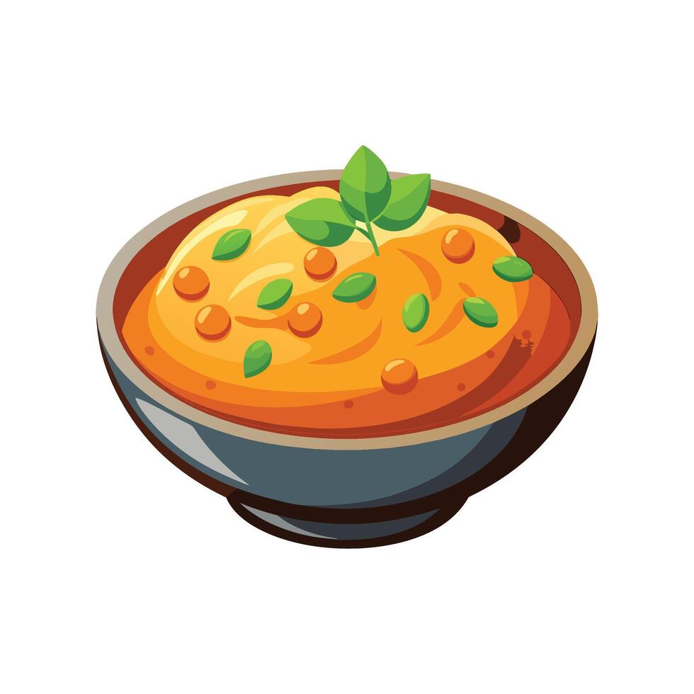 Nutritious Sweet Potato Lentil Mash for Meals vector