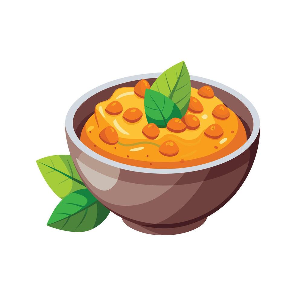 Savory Sweet Potato Lentil Mash for Healthy Eating vector