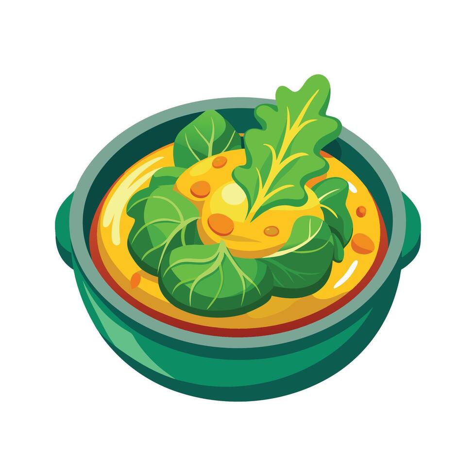 Savory Swiss Chard Mash for Healthy Eating vector