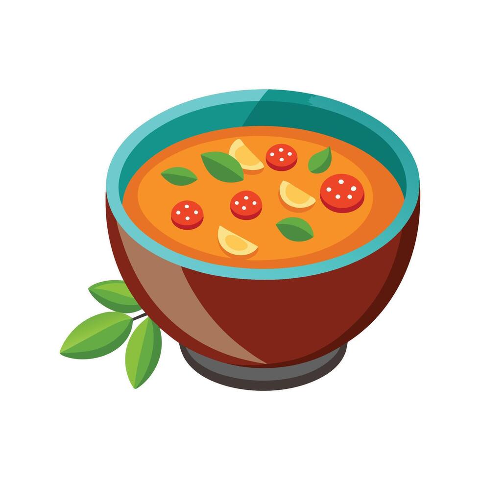 Tasty Tomato Soup for Meals vector