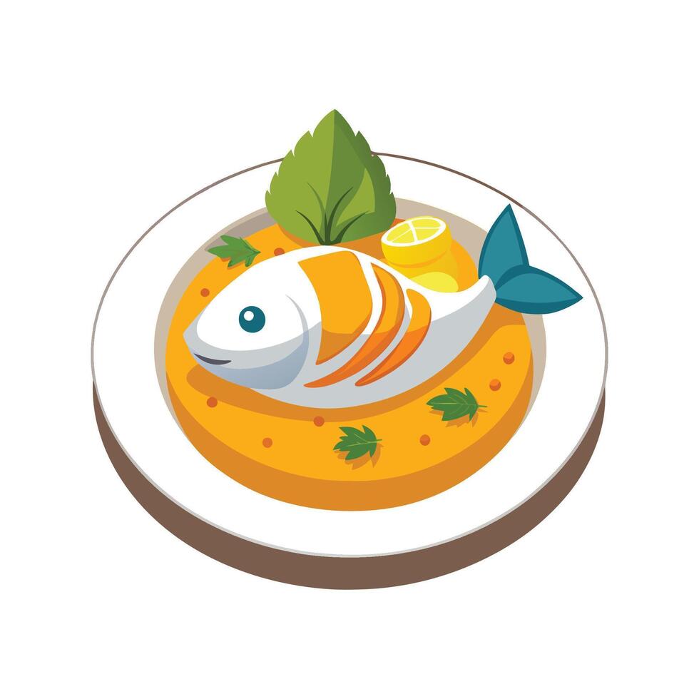 Tasty White Fish Sweet Potato Puree for Snacks vector