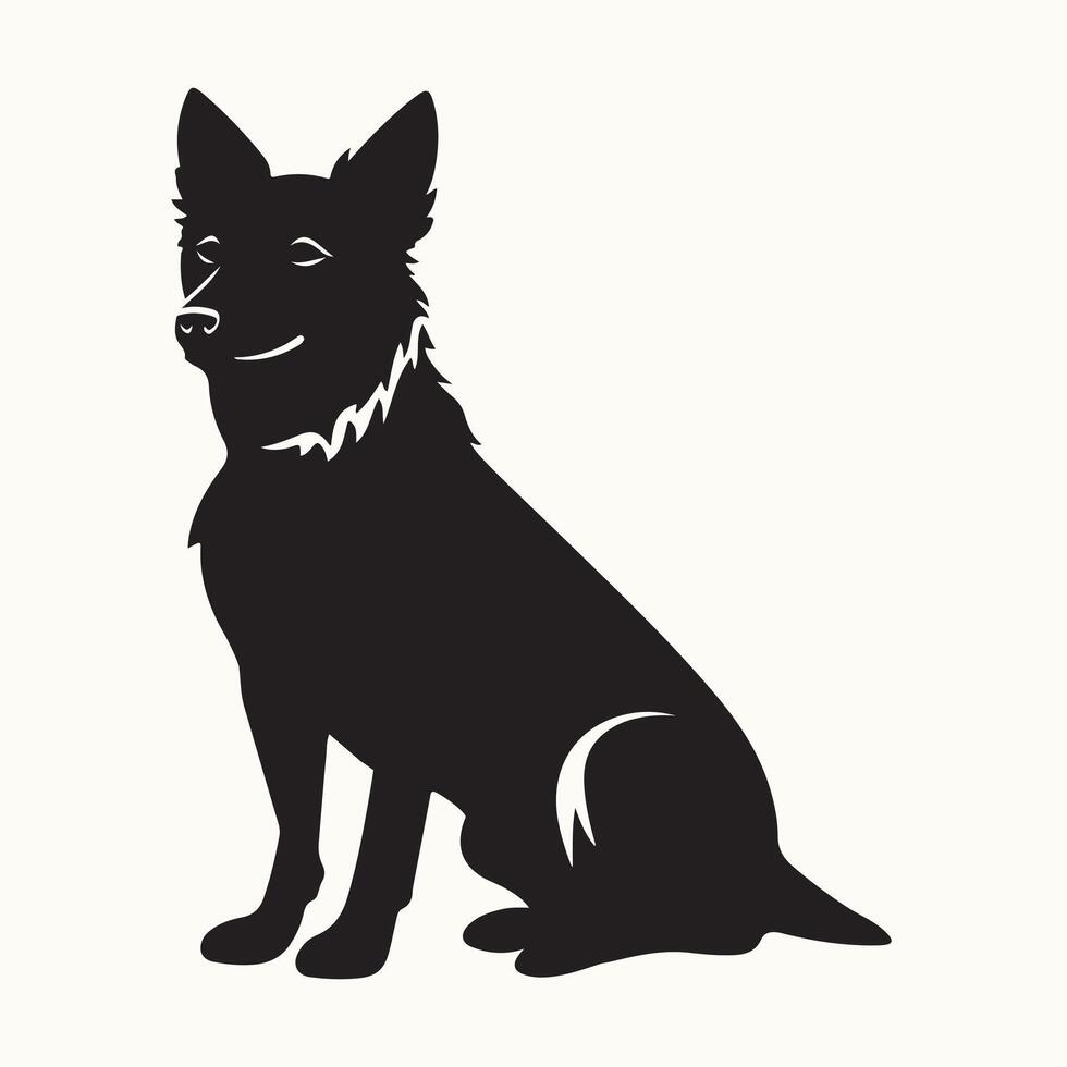 Dog Silhouette, Guard vector