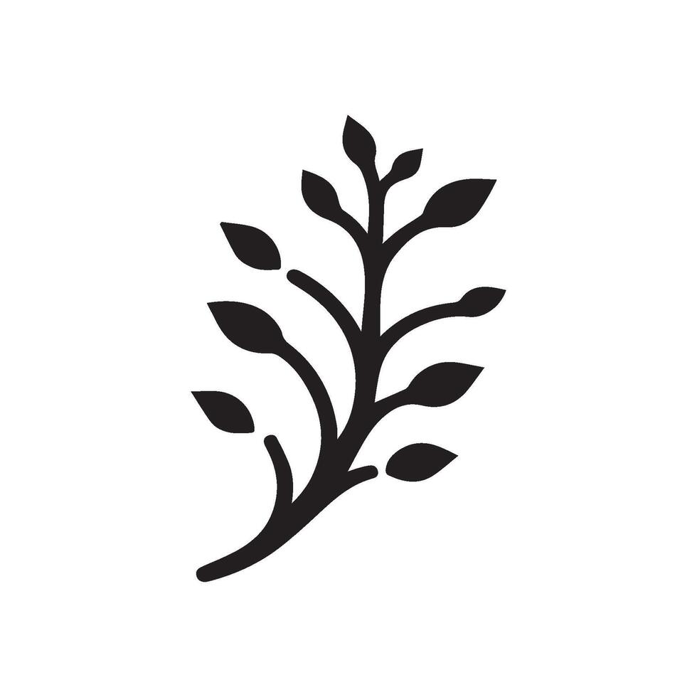 Branch icon logo design template isolated illustration vector