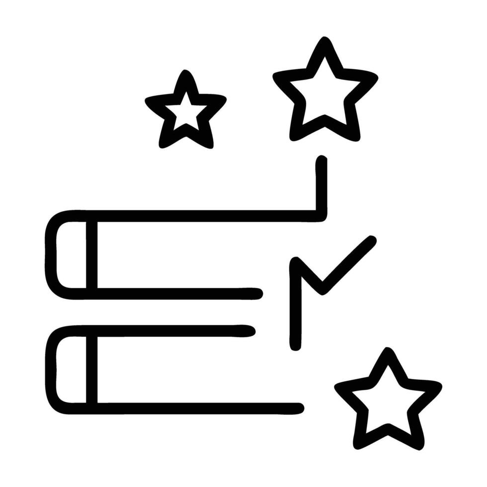 Compare products chart icon in simple line art white background vector