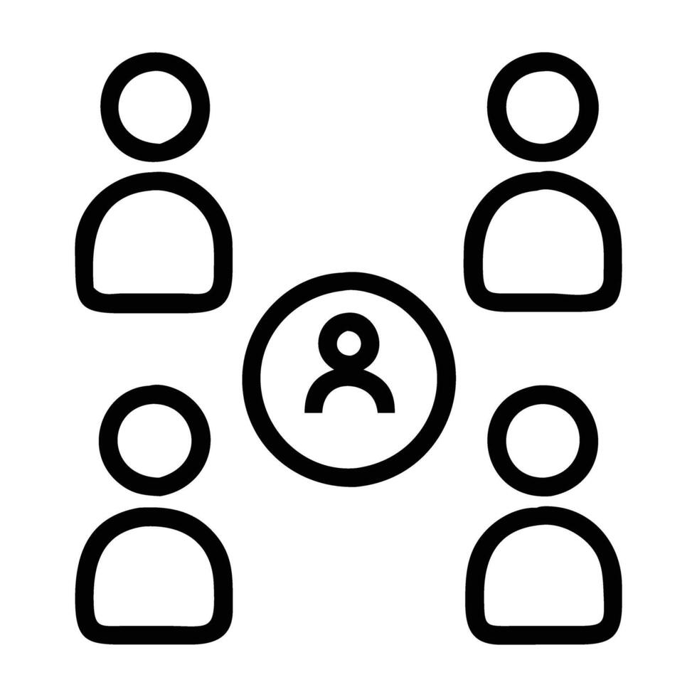 Audience segmentation user analytics icon vector