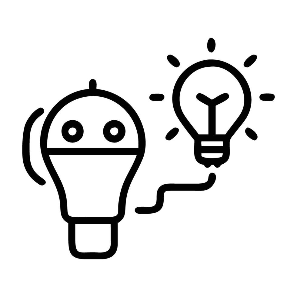 AI marketing headlines generator icon vector