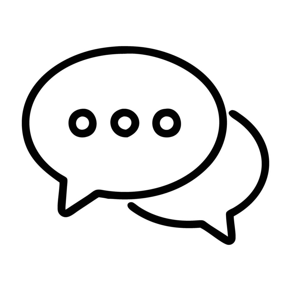 Comment bubble icon encouraging user discussions on social platforms today vector