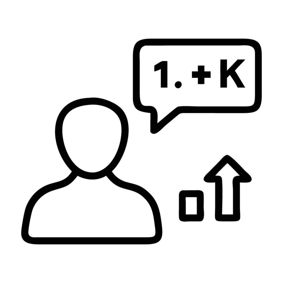 Social media profile analytics icon with user and data detail vector