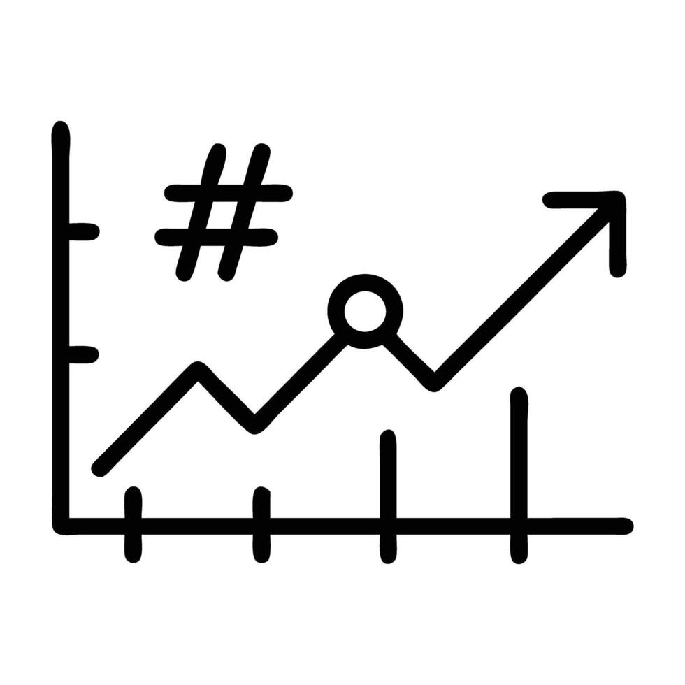 Trending Topic Prediction Icon vector