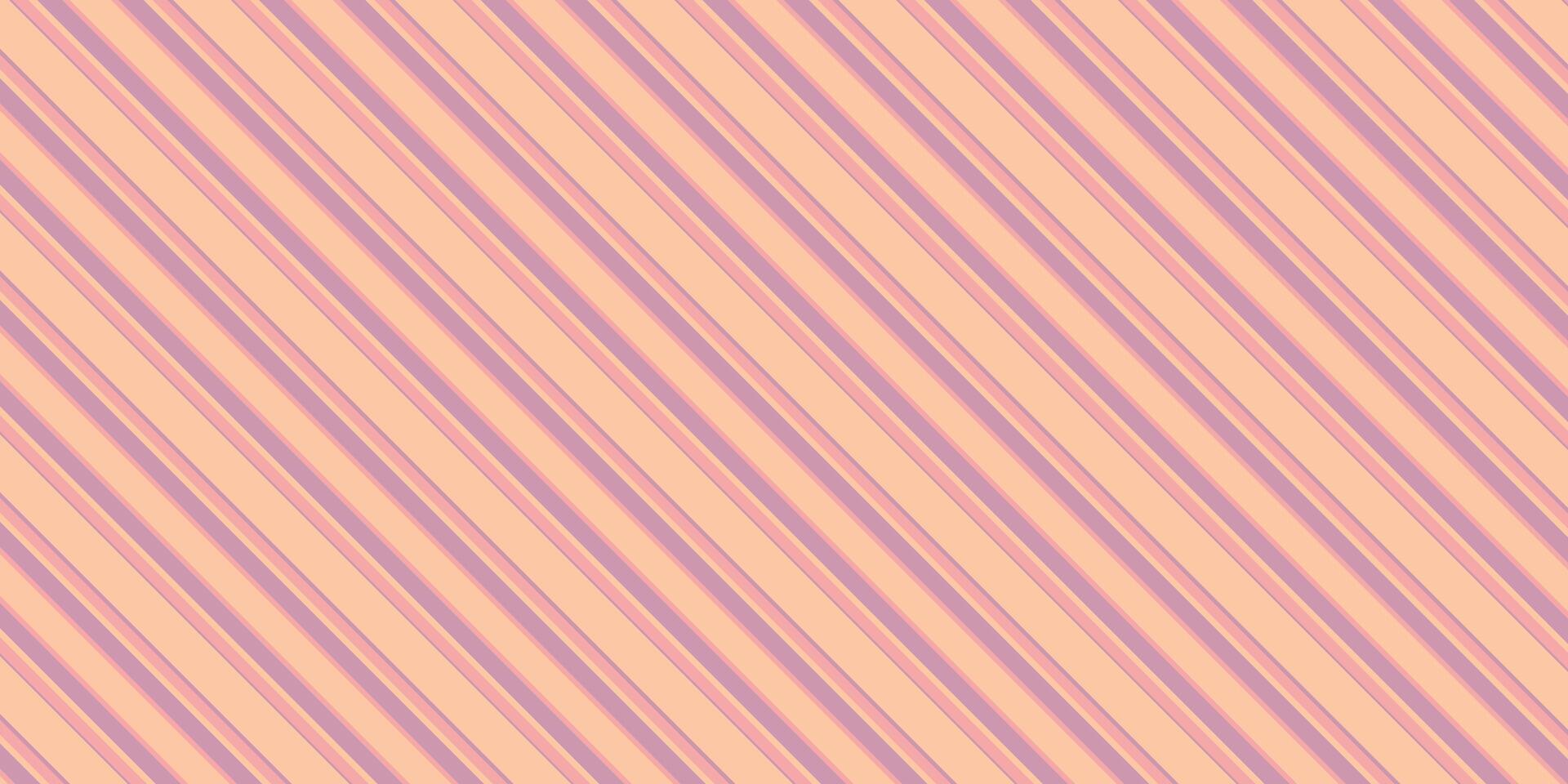 Soft Light Mauve Diagonal Stripes with Light Light Peach accents Background vector
