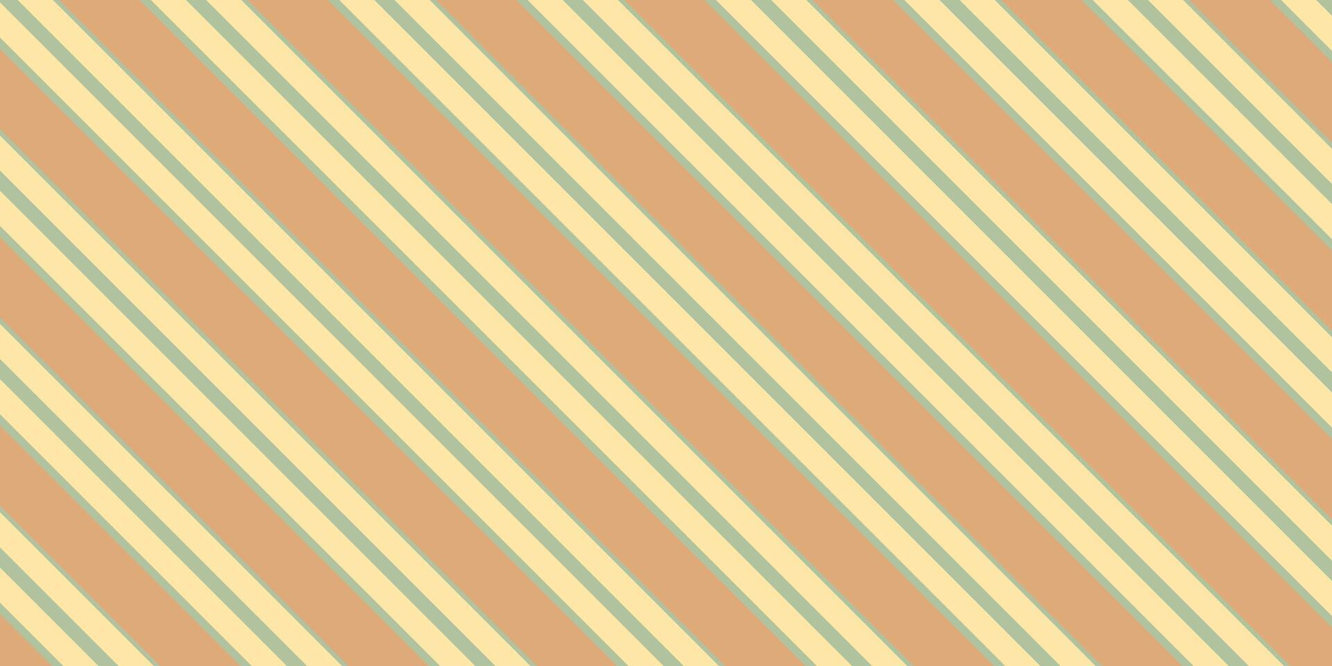 Soft Greenish Grey and Dusty Pale Peach Diagonal Stripes Background vector