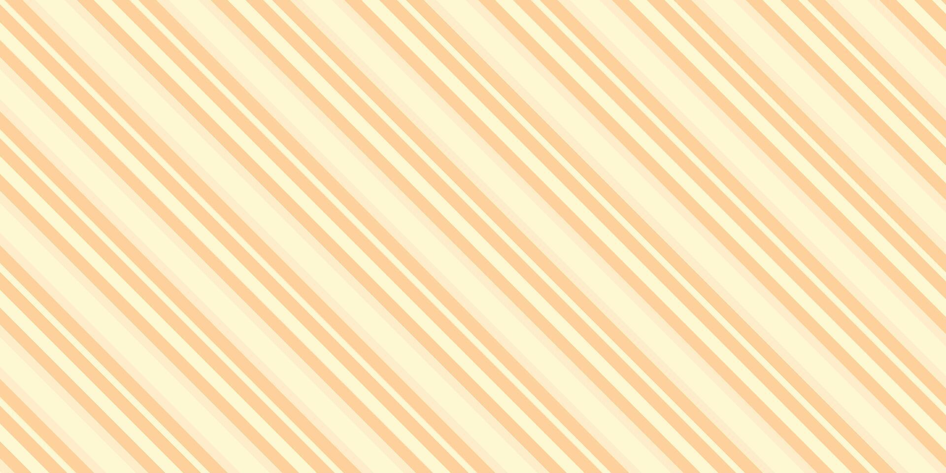 Soft Pale and Vivid Light Peach Diagonal Stripes Background vector