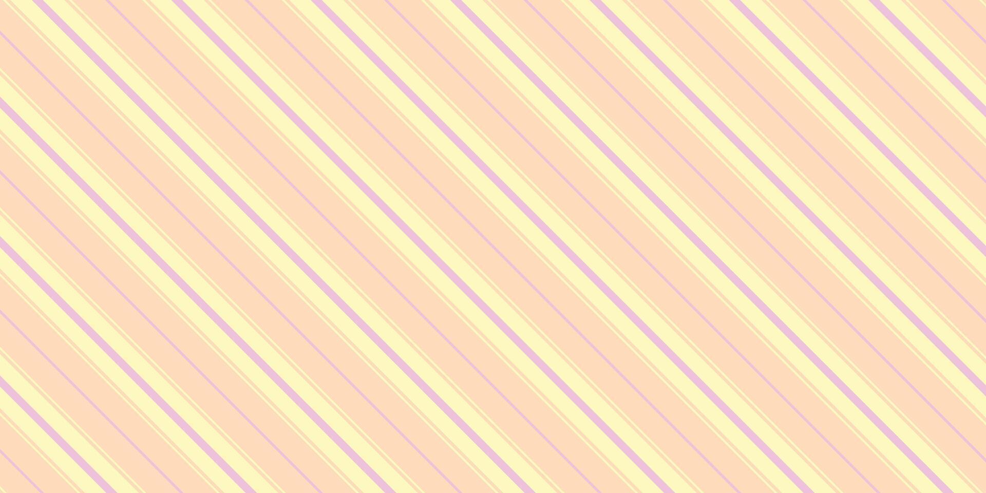 Neon Light Peach and Vivid Egg Shell Diagonal Stripes Background vector