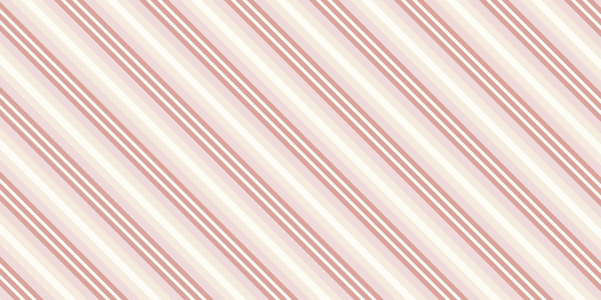 Modern Diagonal Stripes in Warm Very Light Pink tones Background vector
