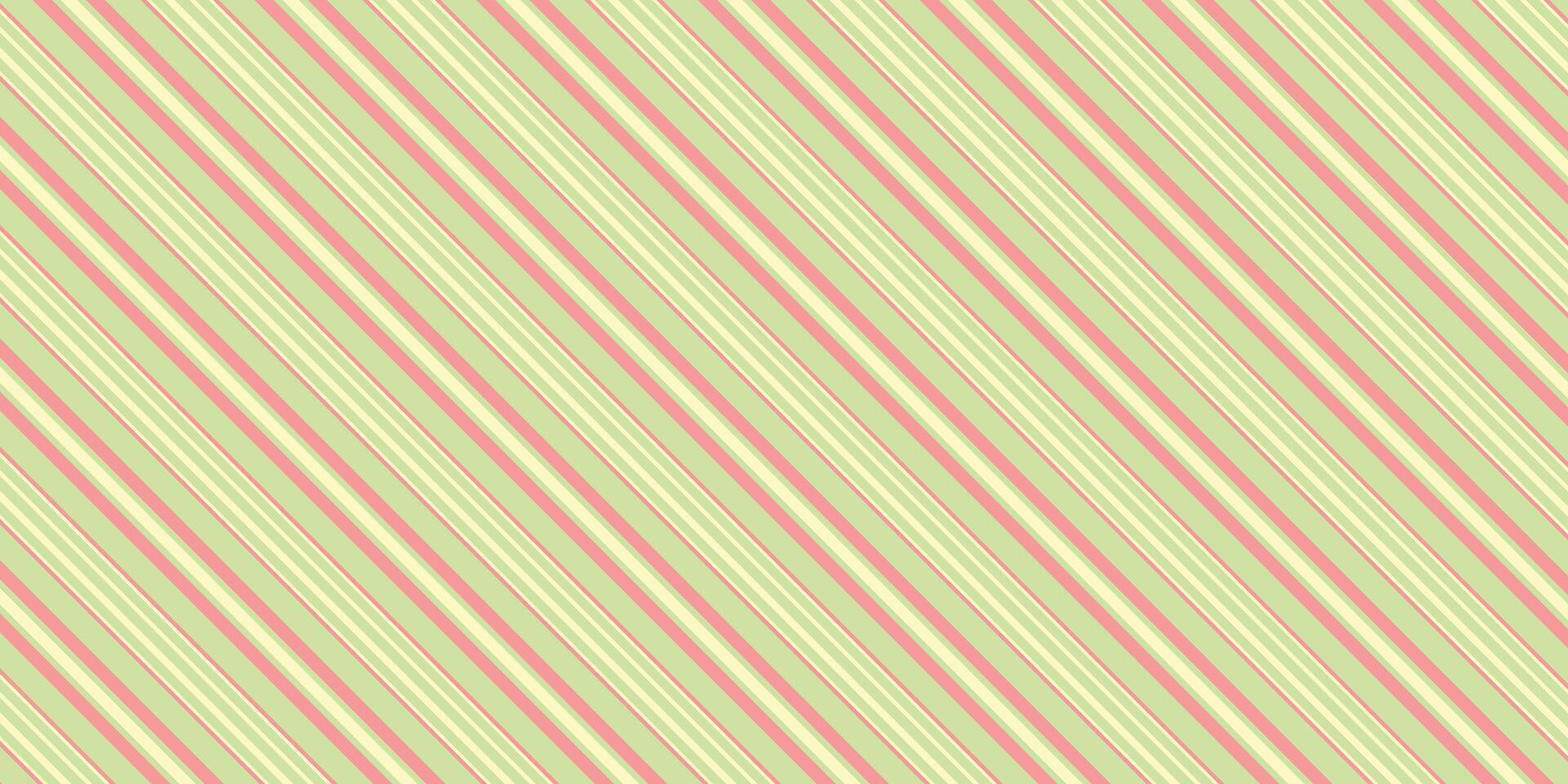Pastel Light Light Green and Cool Egg Shell Diagonal Stripes Background vector