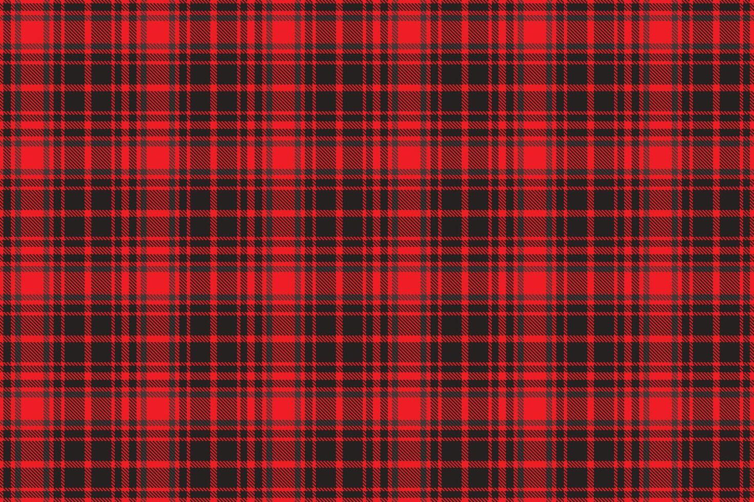 Modern Warm Fire Engine Red Seamless Tartan Background vector