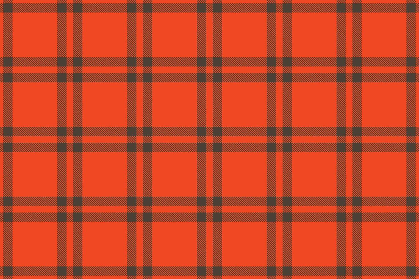 Modern Seamless Tartan in Cool Orangered tones Background vector