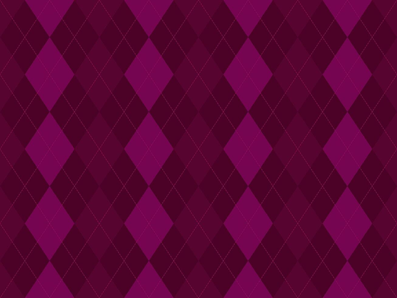 Elegant deep purple and magenta argyle pattern. Perfect for adding a touch of sophisticated style to websites, presentations, or print projects. vector