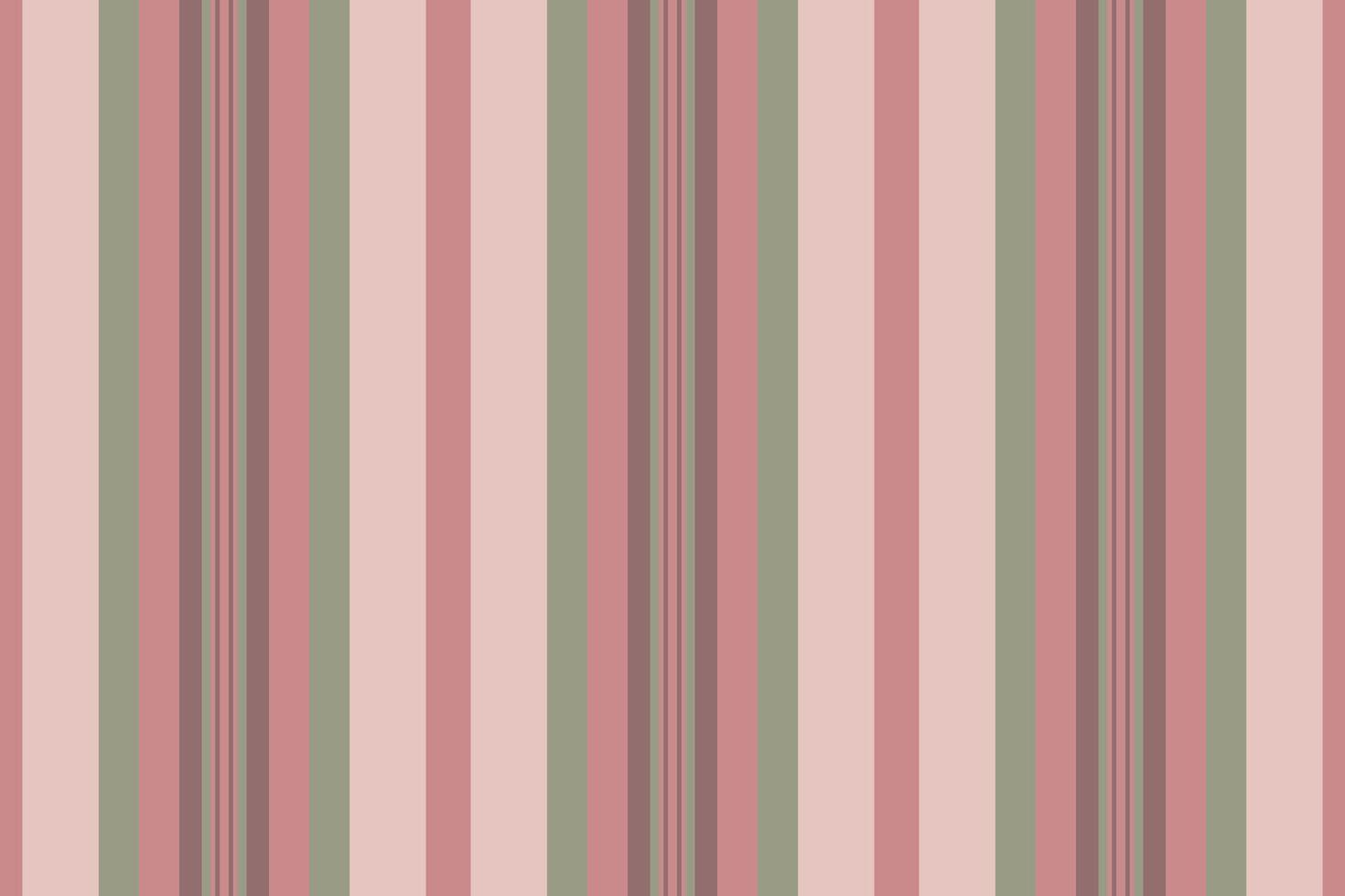 Ramask fabric vertical pattern, blank seamless lines. Sist stripe texture background textile in pastel and red colors. vector