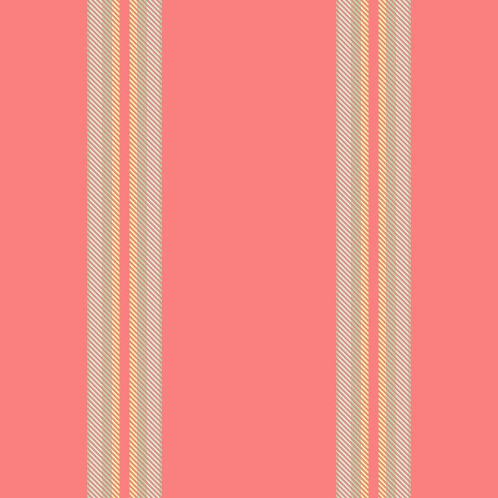 Csolation texture vertical, customized stripe lines textile. Ieil seamless background fabric pattern in red and light colors. vector