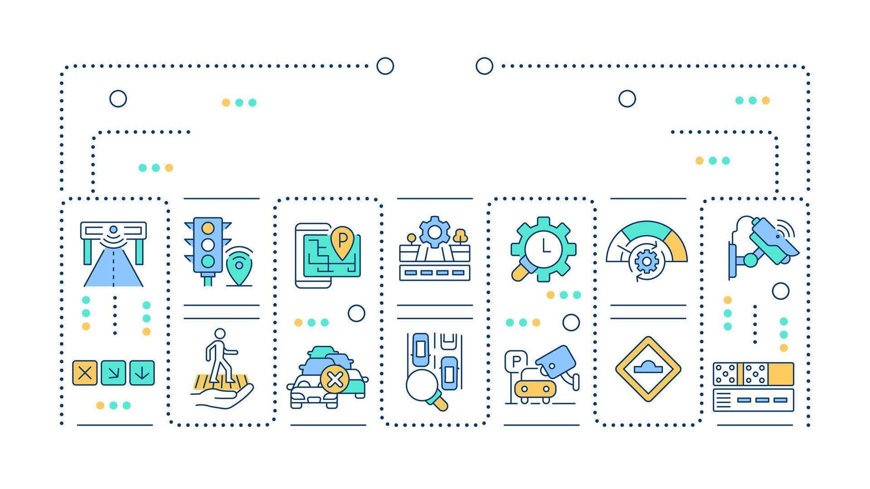 Traffic engineering word concept isolated on white. Transportation management technology. Improvement. Creative illustration banner surrounded by editable line colorful icons vector
