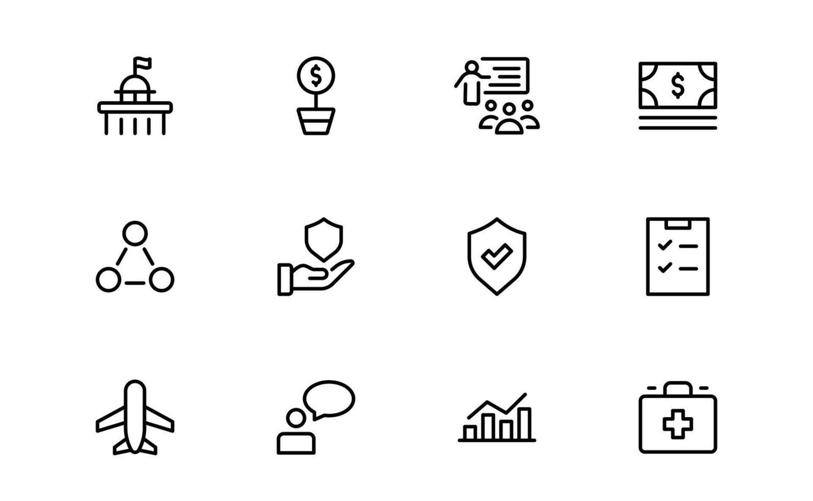 Social Policy Icon Set collection - High-Quality Graphics for Community, Inclusion vector