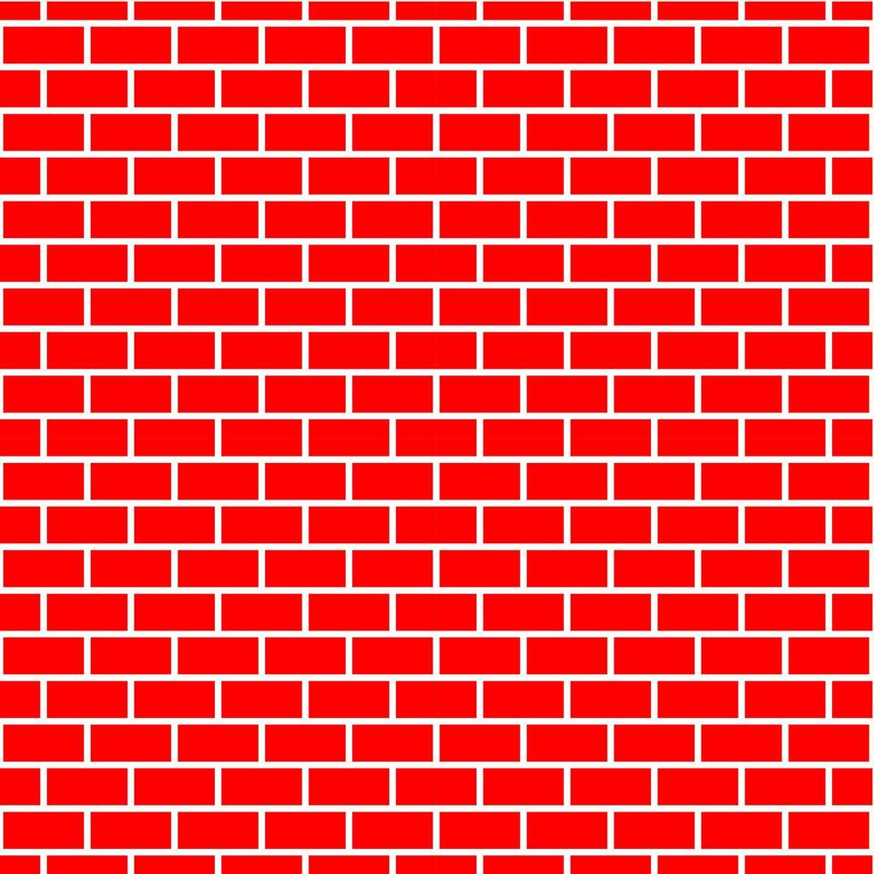 a red brick wall background with white squares vector