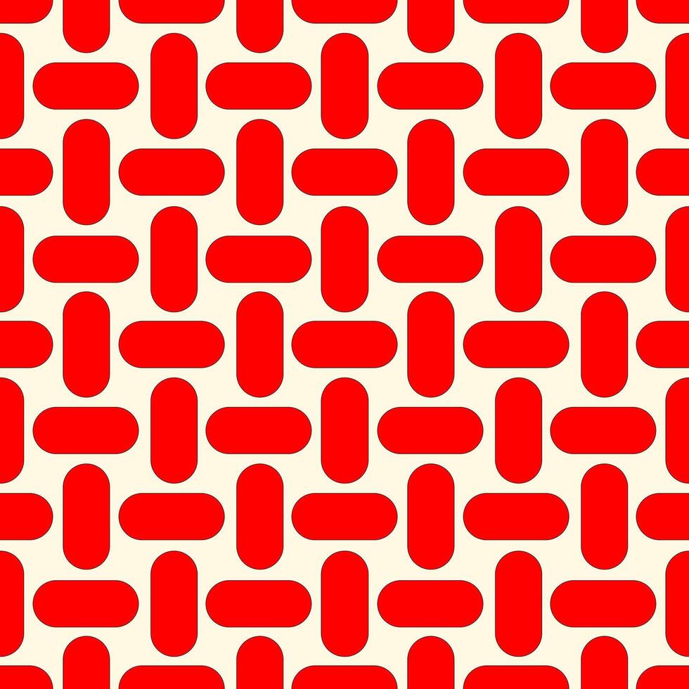 a red and white pattern with squares vector