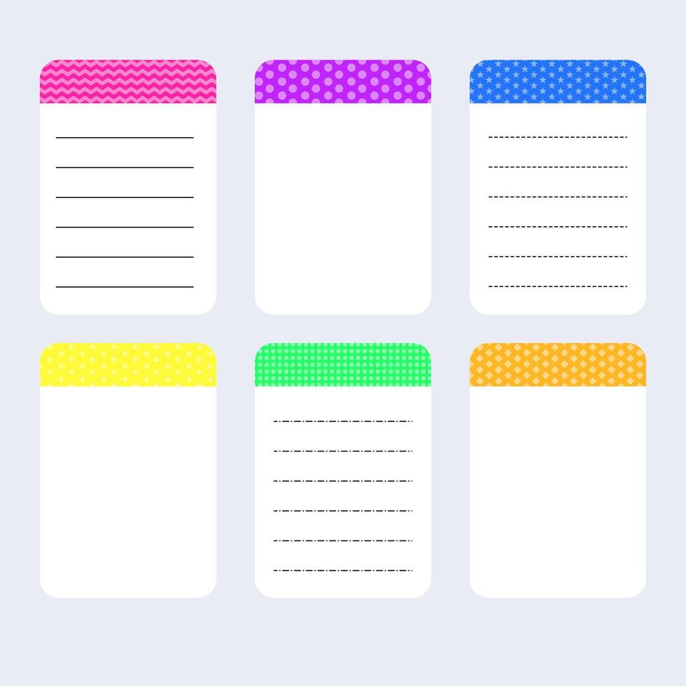note pad with colorful dots on white background vector