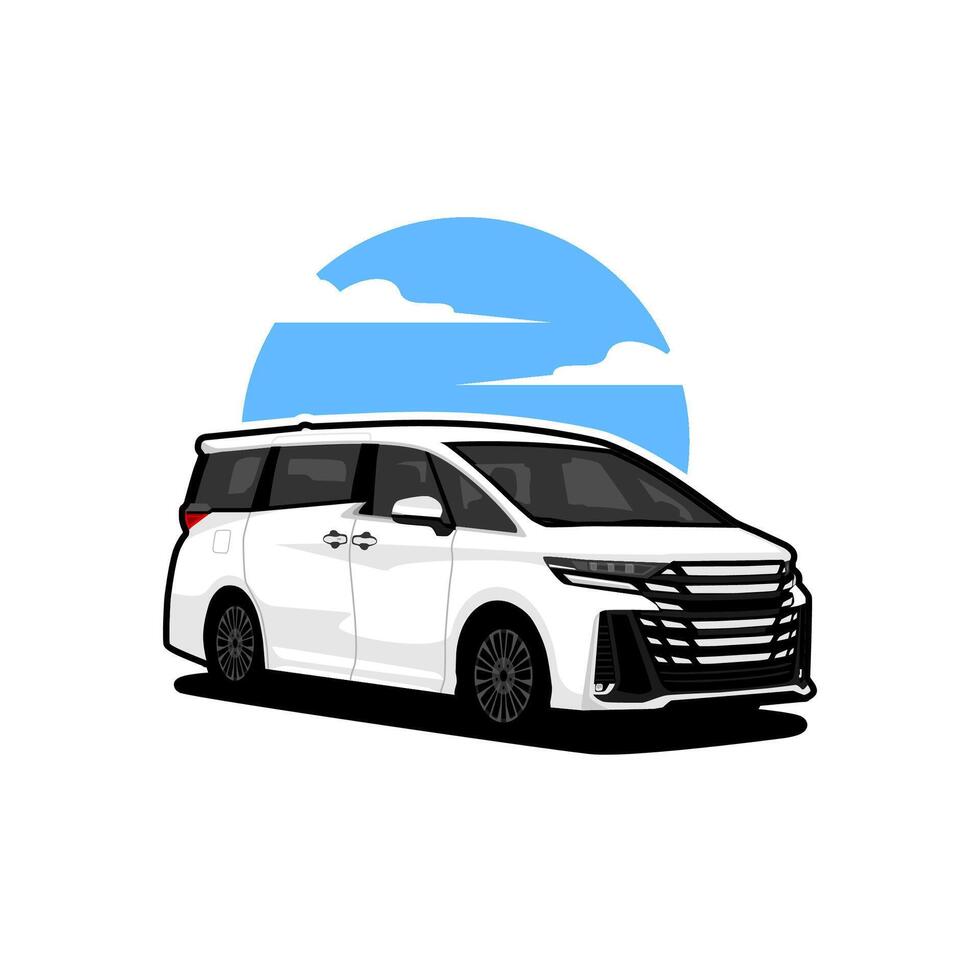 mpv premium car image illustration vector