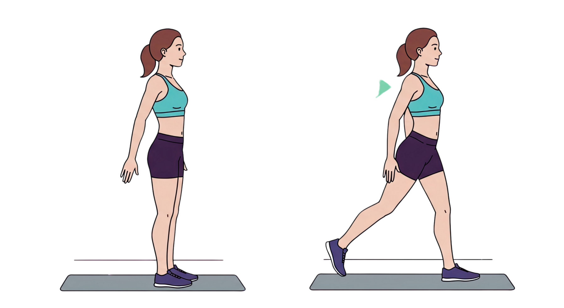 A woman is doing a squat exercise png